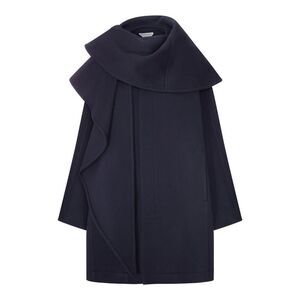 Bottega Veneta Women Coat With Oversized Draped Collar